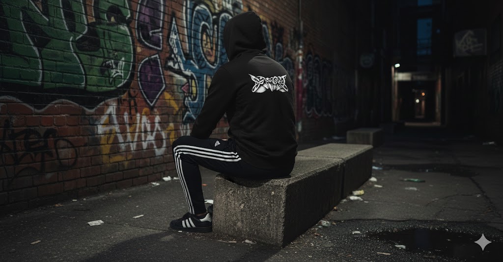 BLUZA "KANGURKA" - GRAFFITI "OSTRE" - obrazek 3